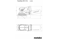 Szlifierka oscylacyjna w walizce metaBOX Metabo PowerMaxx SRA 12 BL