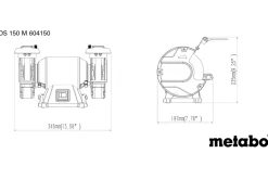 Szlifierka stołowa Metabo DS 150 M