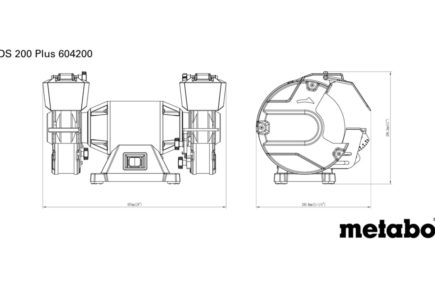 Szlifierka stołowa Metabo DS 200 Plus