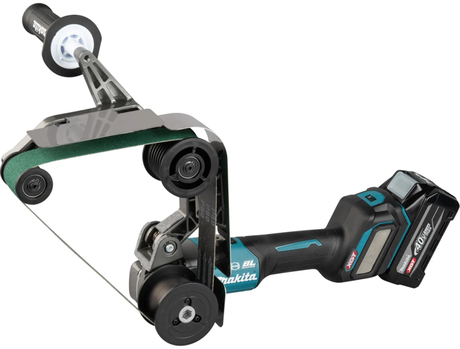 Szlifierka taśmowa do rur Makita XGT BS002GU201 2x4.0Ah