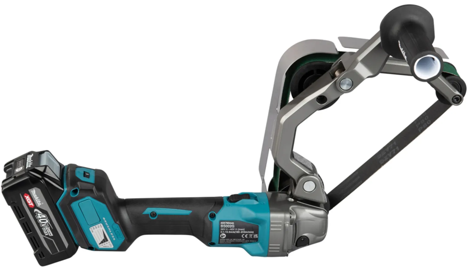 Szlifierka taśmowa do rur Makita XGT BS002GU201 2x4.0Ah