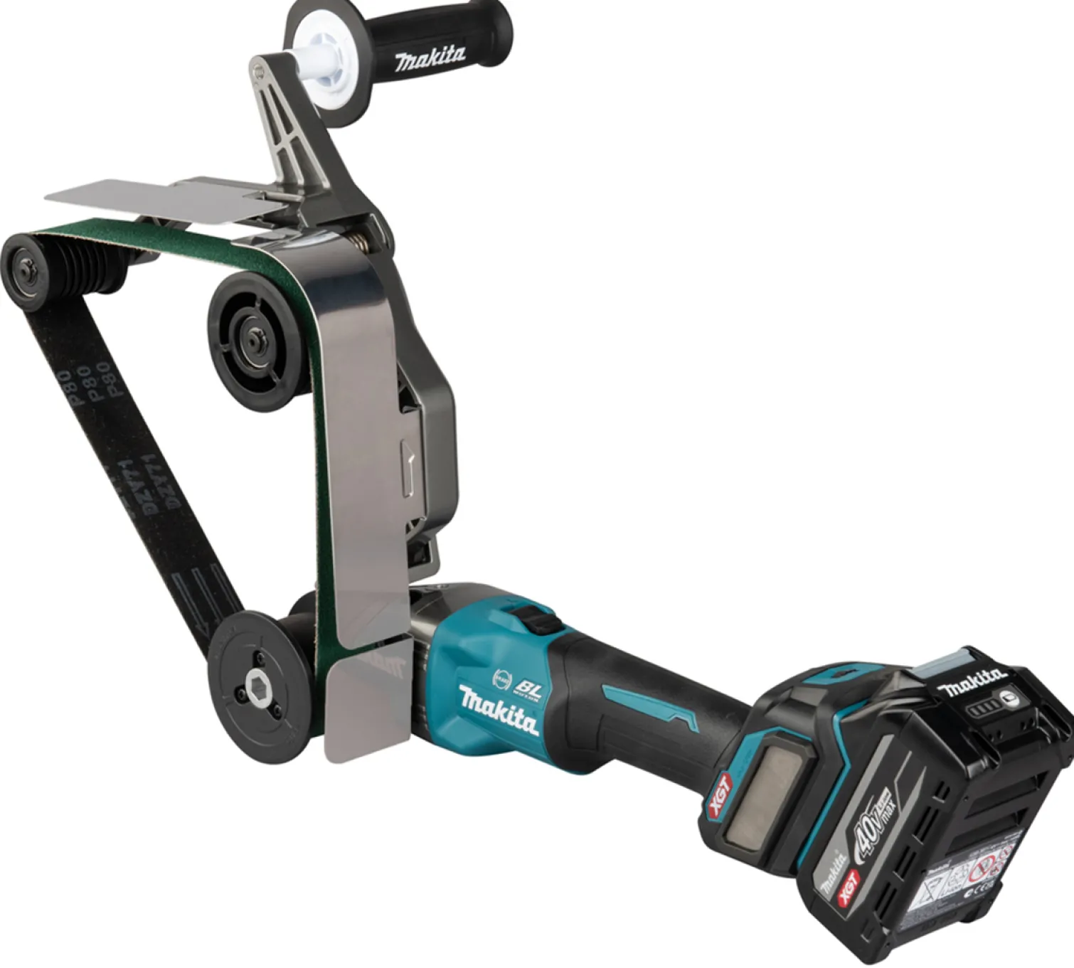 Szlifierka taśmowa do rur Makita XGT BS002GU201 2x4.0Ah