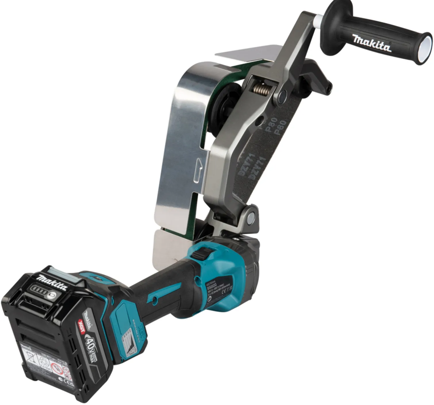 Szlifierka taśmowa do rur Makita XGT BS002GU201 2x4.0Ah