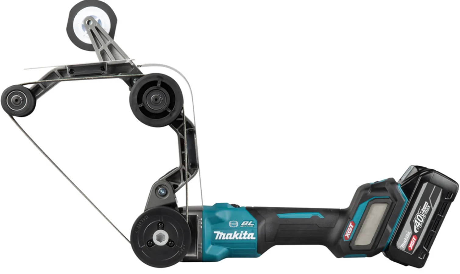 Szlifierka taśmowa do rur Makita XGT BS002GU201 2x4.0Ah