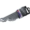 12 sztuk kluczy płasko-oczkowych CrV 6-14, 17, 19, 22 mm Dedra 1405