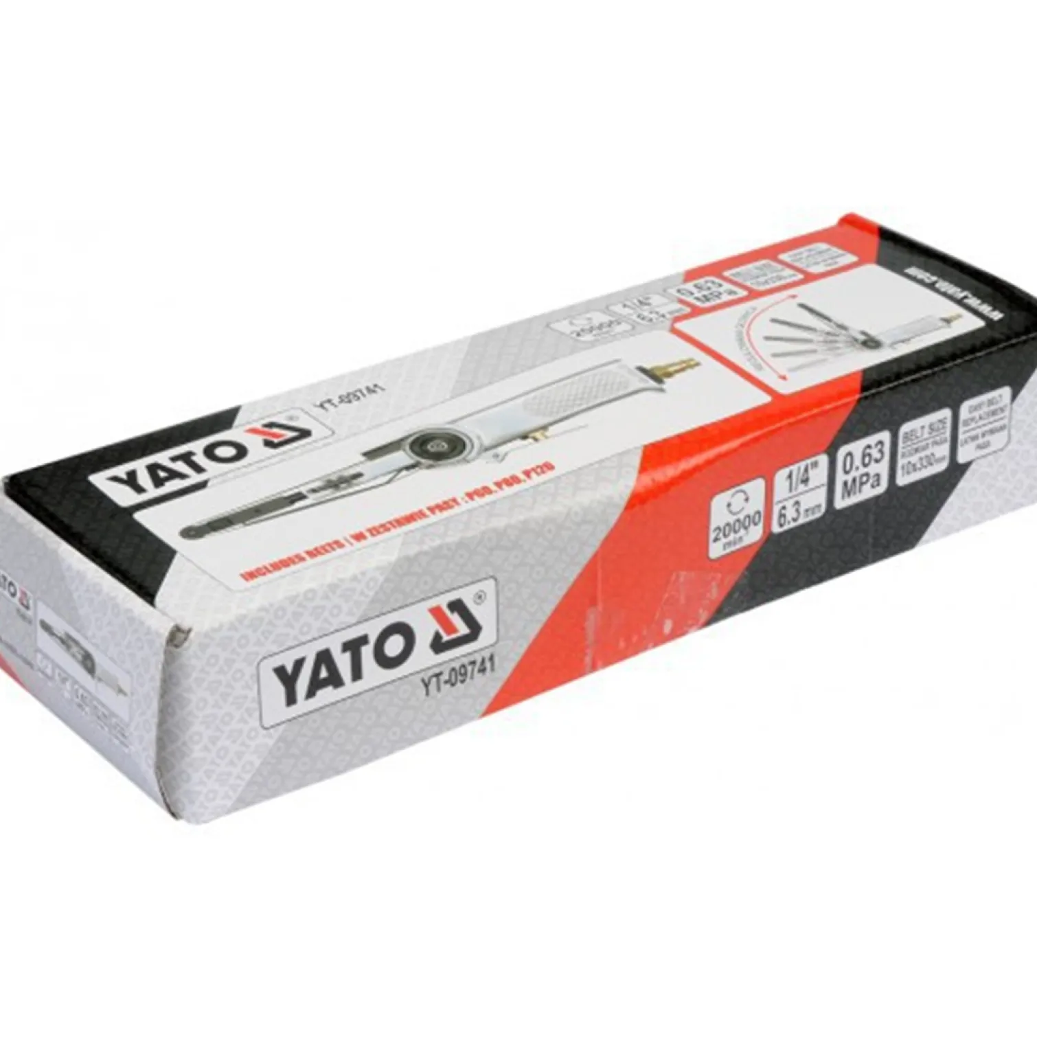 Taśmowa szlifierka pneumatyczna 10*330mm Yato YT-09741
