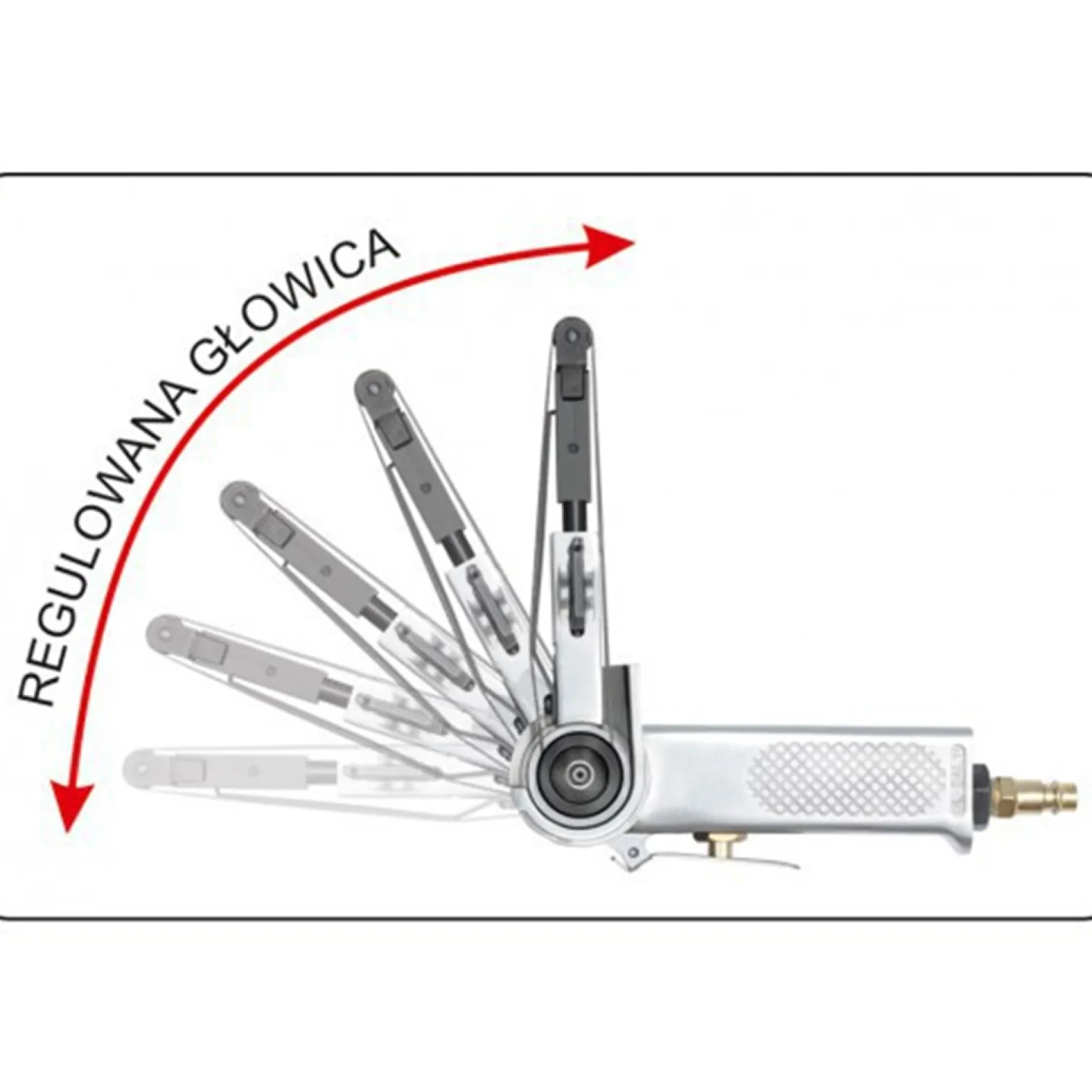 Taśmowa szlifierka pneumatyczna 10*330mm Yato YT-09741