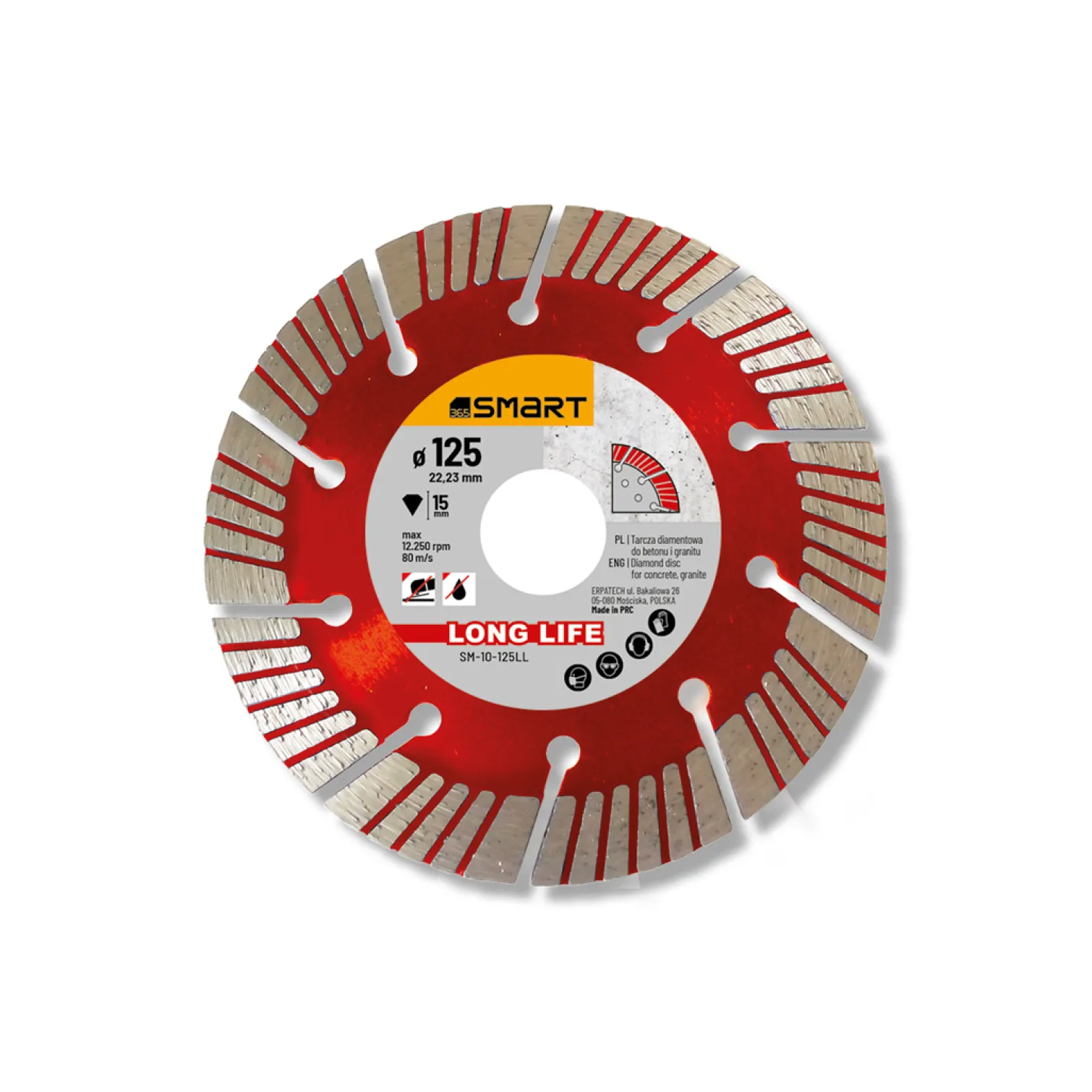 Tarcza diamentowa 125mm Smart365 Long Life