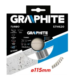 Tarcza diamentowa 115x22.2mm Graphite 57H620