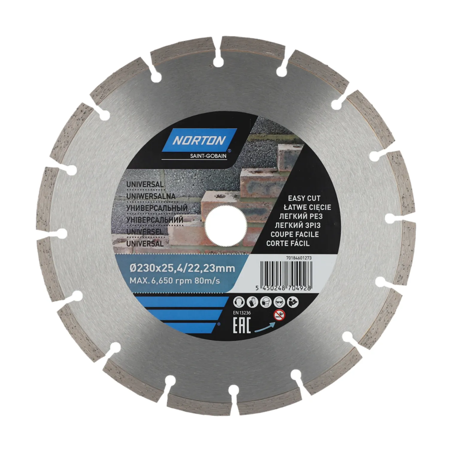 Tarcza diamentowa 230x25.4/22.23mm Norton CEE DIY Universal
