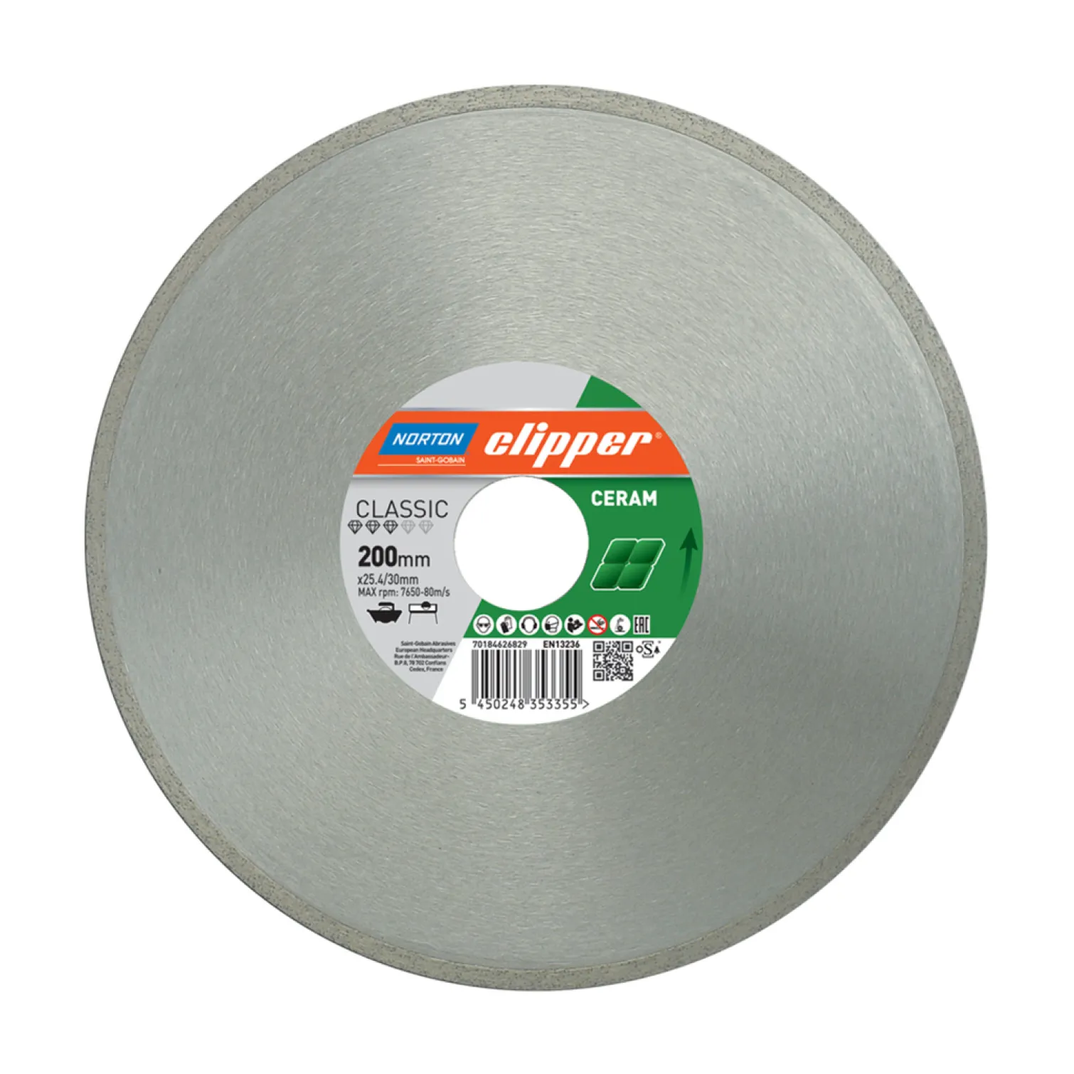 Tarcza diamentowa 200x25,4mm Norton Classic Ceramic