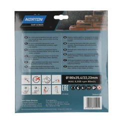 Tarcza diamentowa 180x25.4/22.23mm Norton CEE DIY Universal