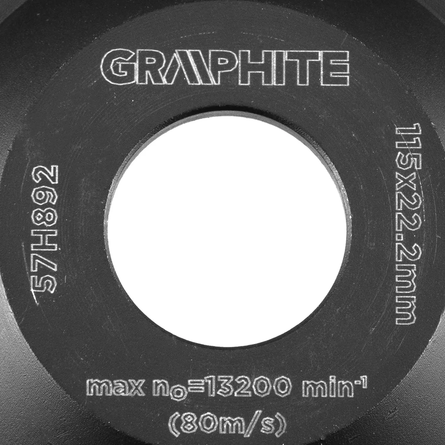 Tarcza diamentowa 115x22.2x5mm segment L Graphite 57H892