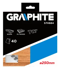 Tarcza do pilarki, widiowa 250x30mm Z40 Graphite 57H684