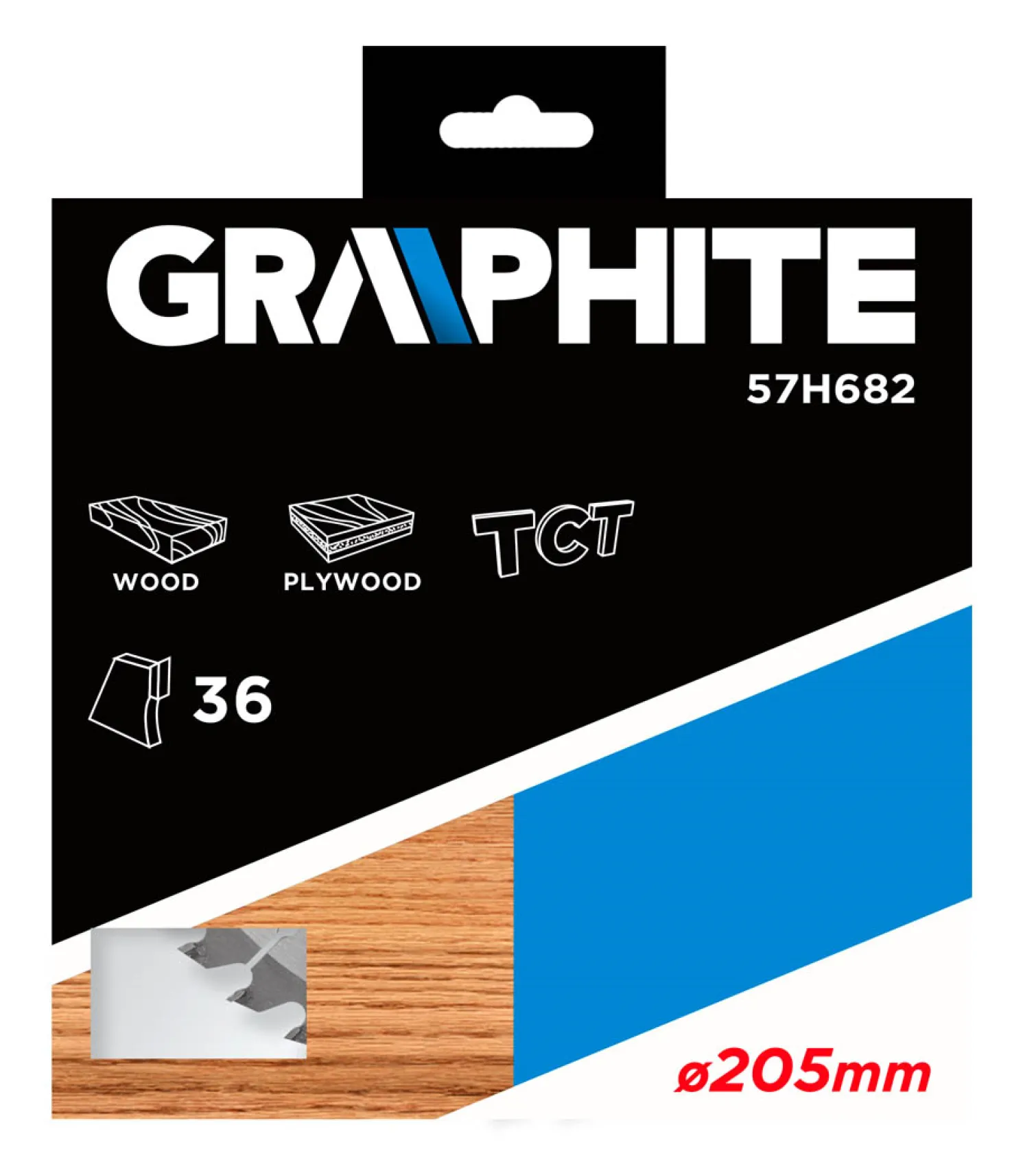 Tarcza do pilarki, widiowa 205x20mm Z36 Graphite 57H682