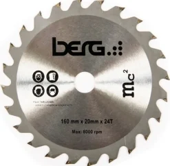 Tarcza pilarska do drewna 160mm, 24T Berg B401500160