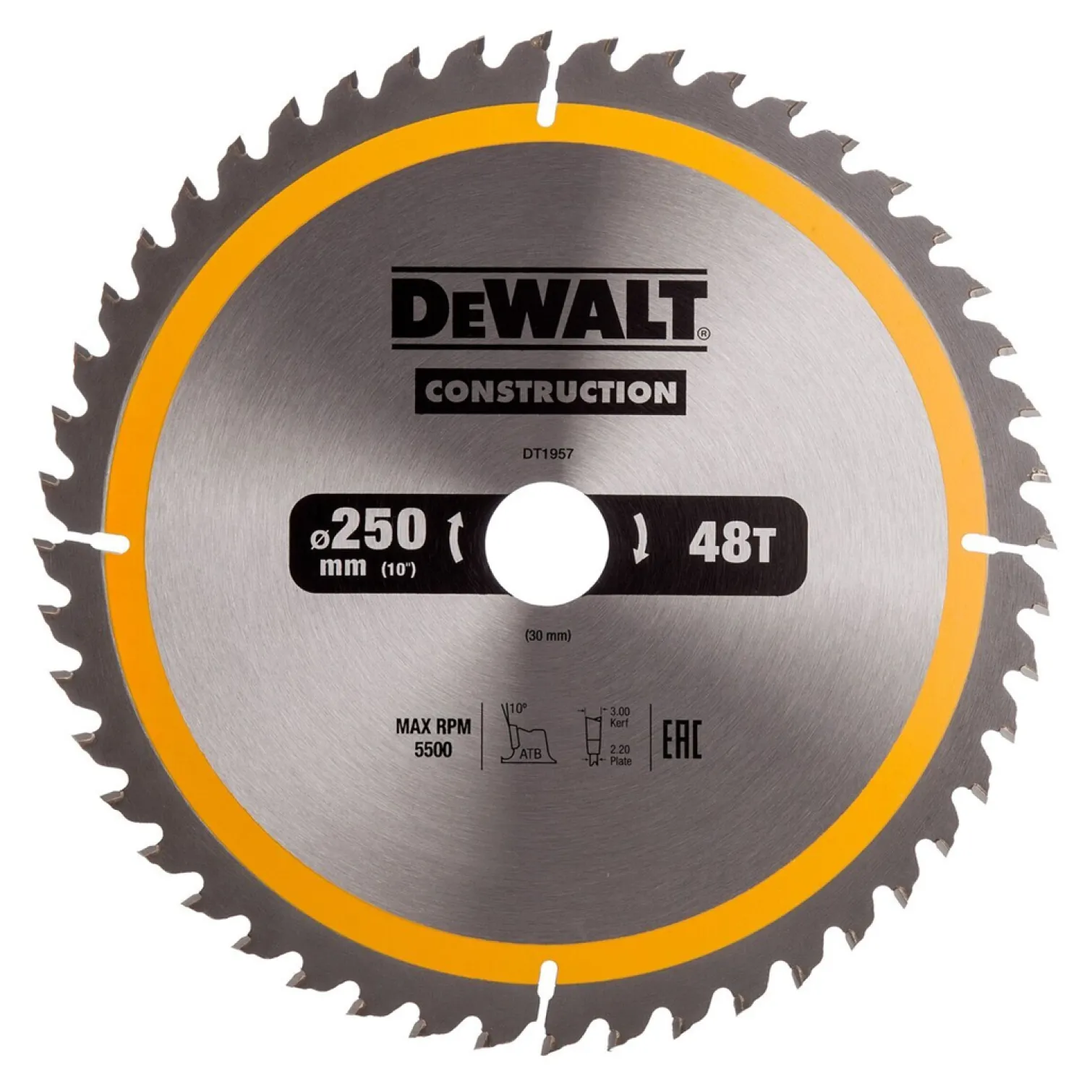 Tarcza pilarska 250x30mm 48T DeWalt DT1957-QZ