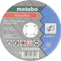 Tarcza tnąca do stali 150mm Novoflex A 30 płaska Metabo 616448000