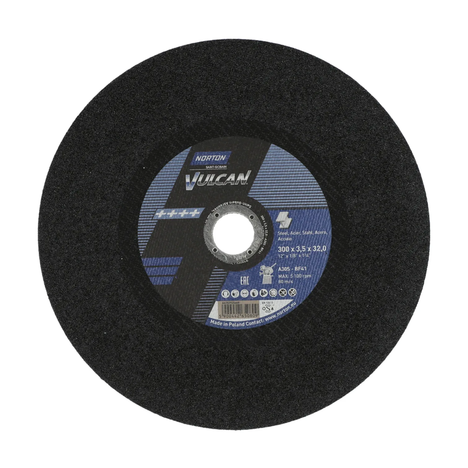 Tarcza tnąca Norton A30S-300X3.5X32.0-T41 NOR-VULCAN FIX80