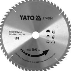 Tarcza widiowa do drewna 305x30mm Yato YT-60784