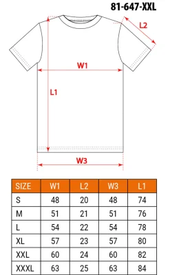 T-shirt zielony, rozmiar XXL Neo 81-647-XXL