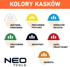 Żółty hełm przemysłowy do pracy na wysokościach Neo 97-210