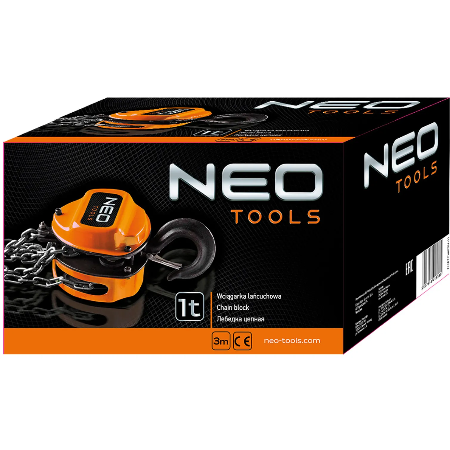 Wciągarka łańcuchowa 1t, 3m Neo 11-760