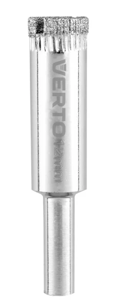 Wiertła diamentowe 4-12mm z prowadnicą, zestaw 8szt. Verto 60H840