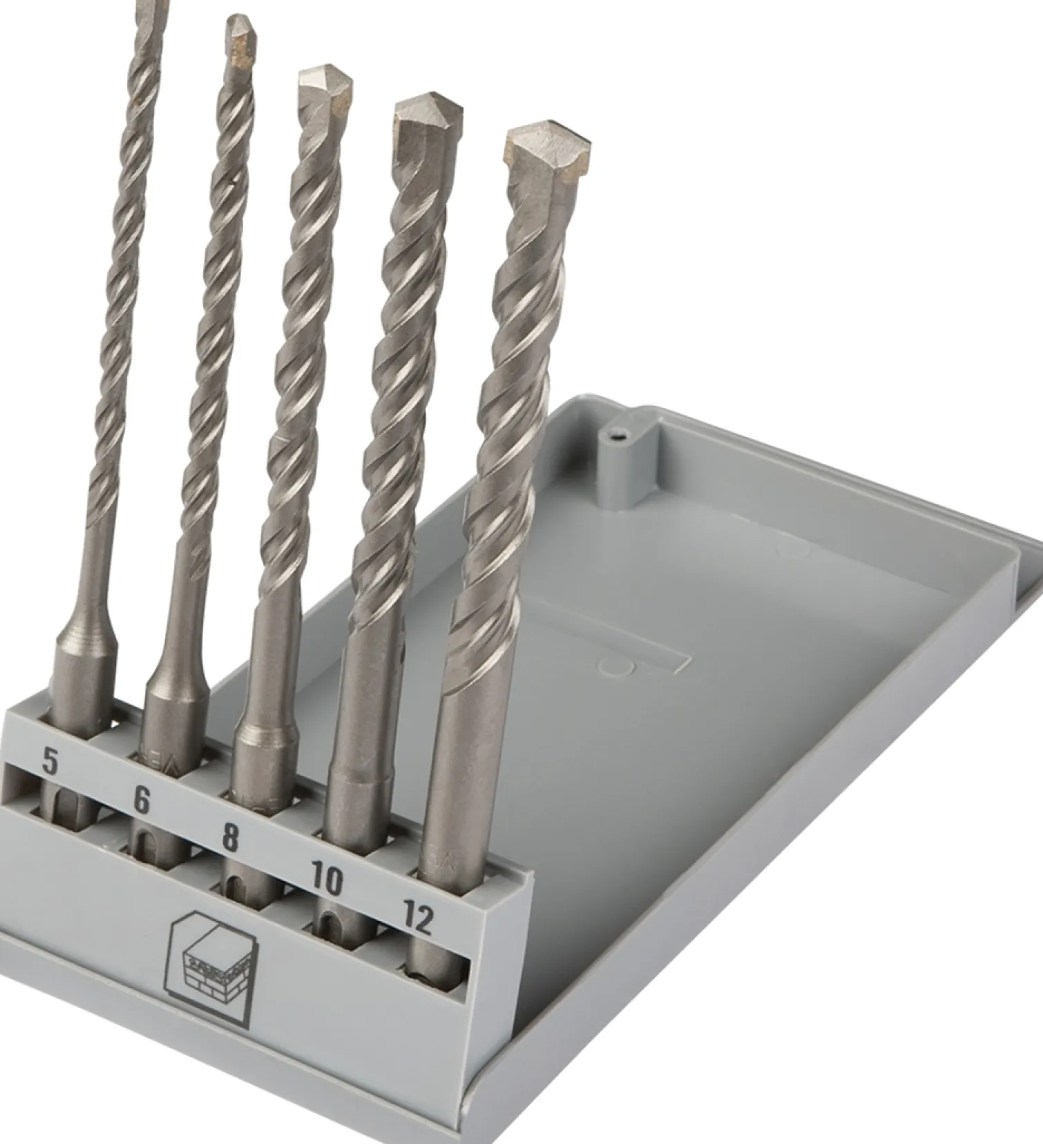 Wiertła do betonu SDS Plus 5-12x160mm, 5szt. Top Tools 60H615