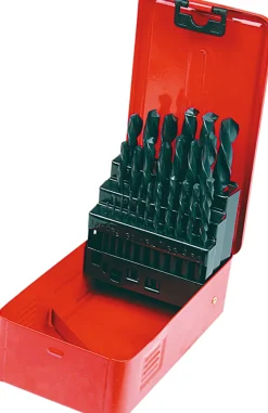 Wiertła do metalu HSS, 1.0-13.0mm, zestaw 25szt. Top Tools 60H725