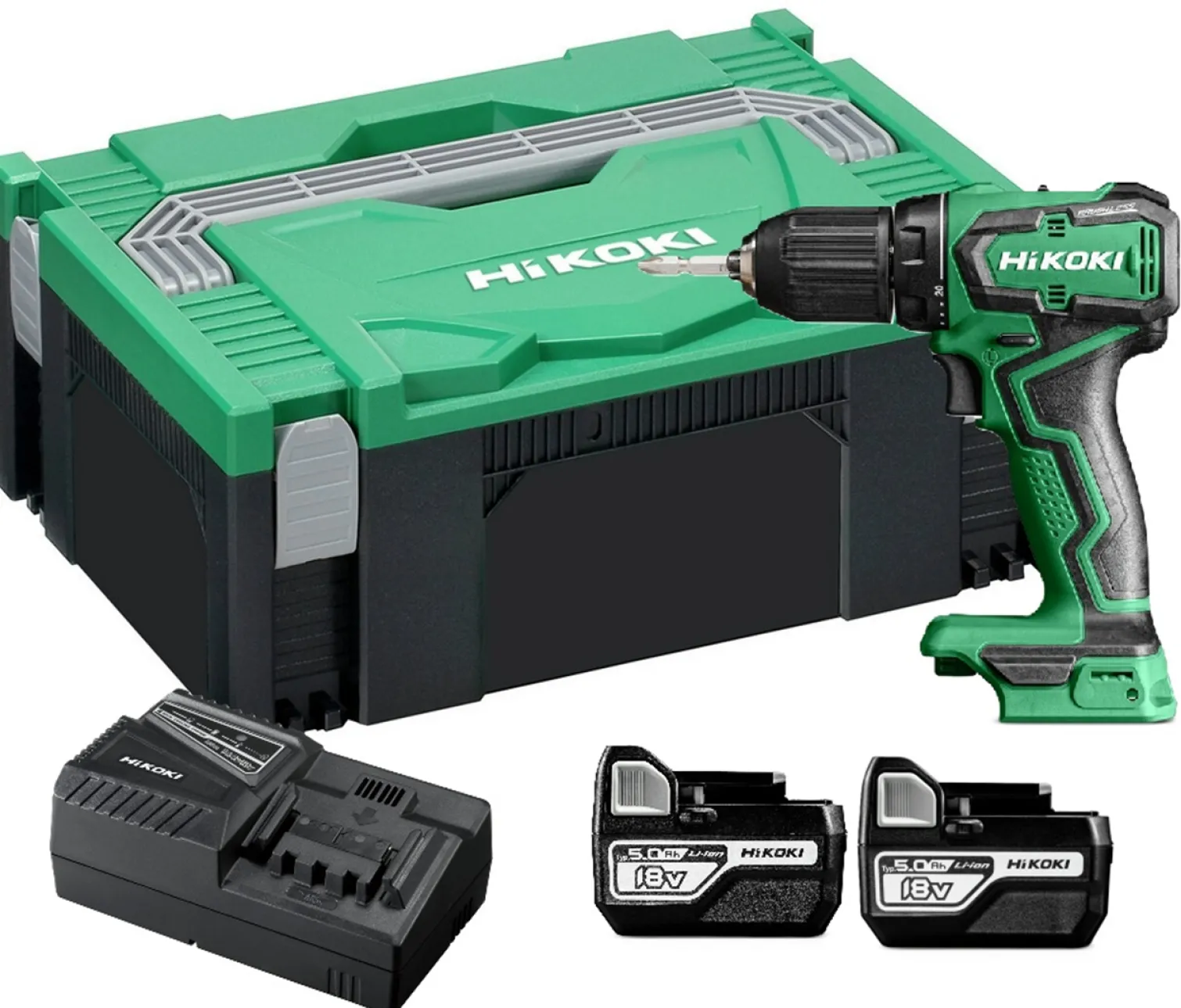 Wiertarko-wkrętarka Hikoki DS18DD WPZ 2x5.0Ah