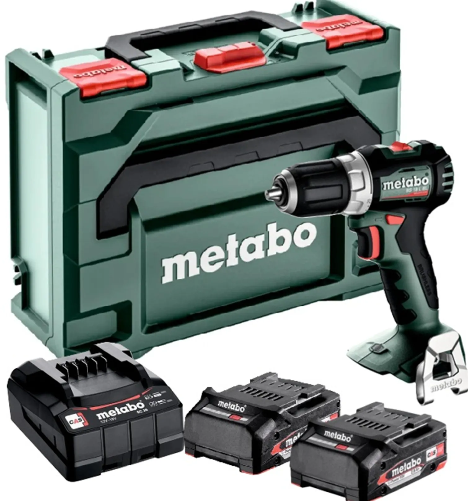 Wiertarko-wkrętarka Metabo BS 18 L BL 2x2.0Ah