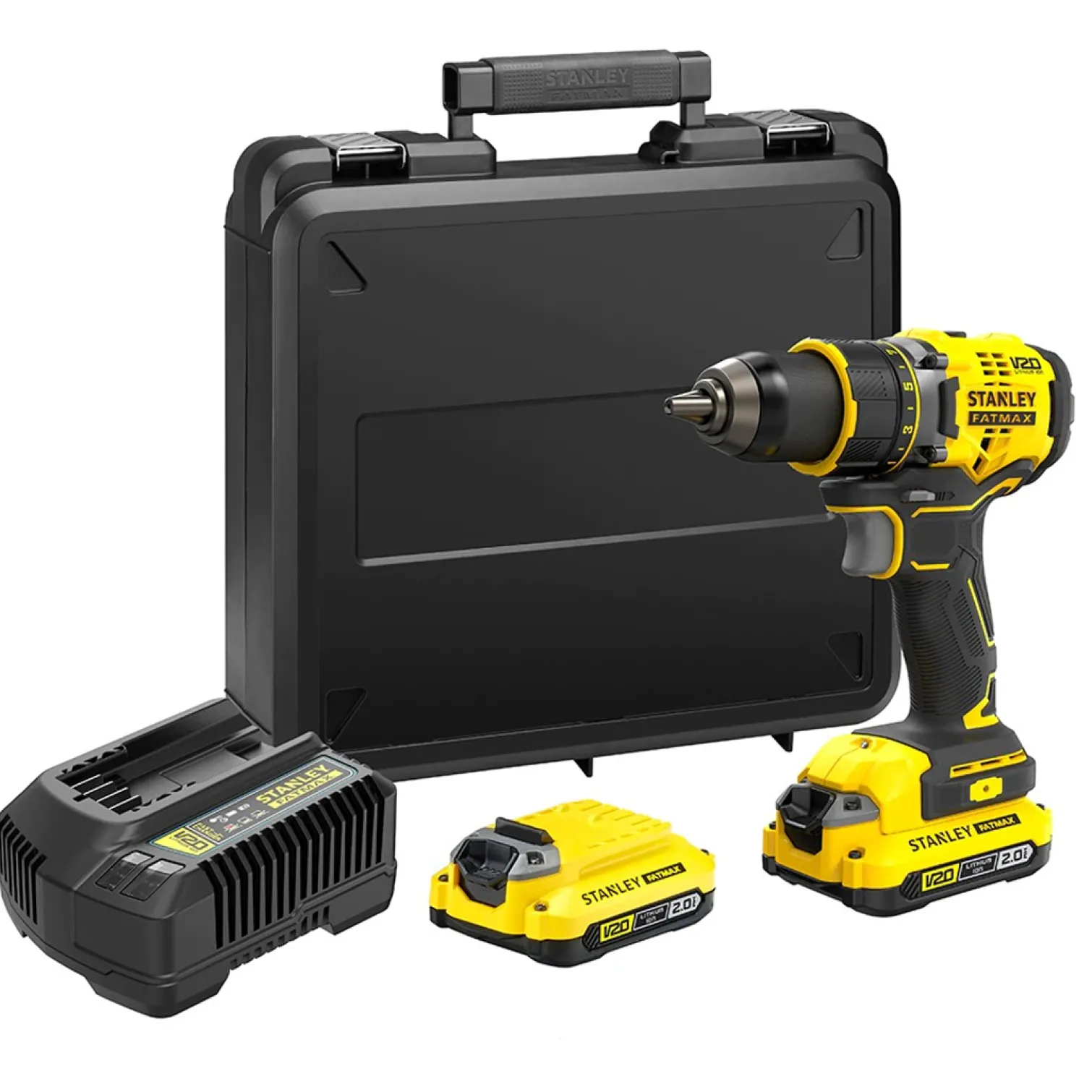 Wiertarko-wkrętarka Stanley FatMax V20 SFMCD720D2K 2x2,0Ah