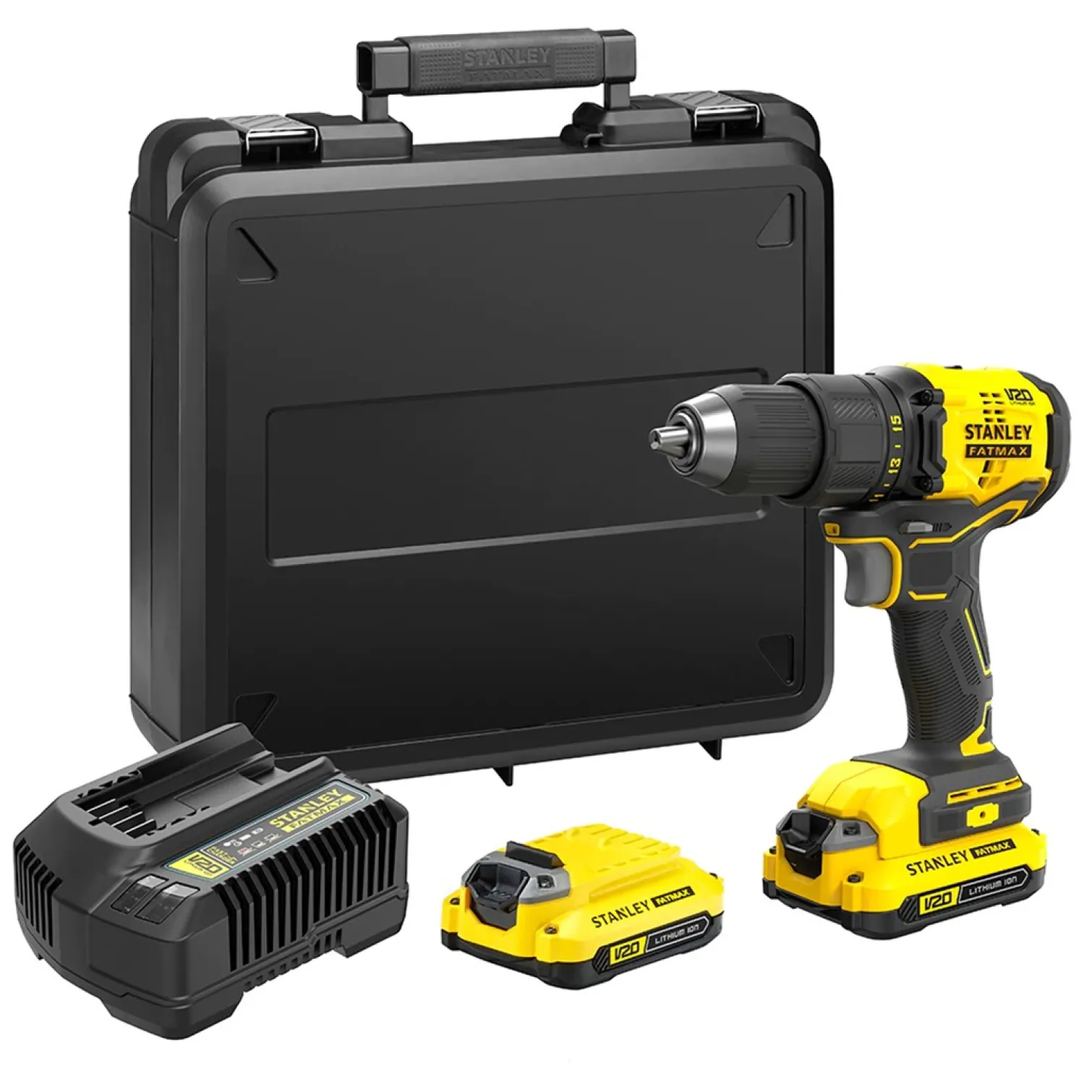 Wiertarko-wkrętarka Stanley FatMax V20 SFMCD710D2K 2x2,0Ah