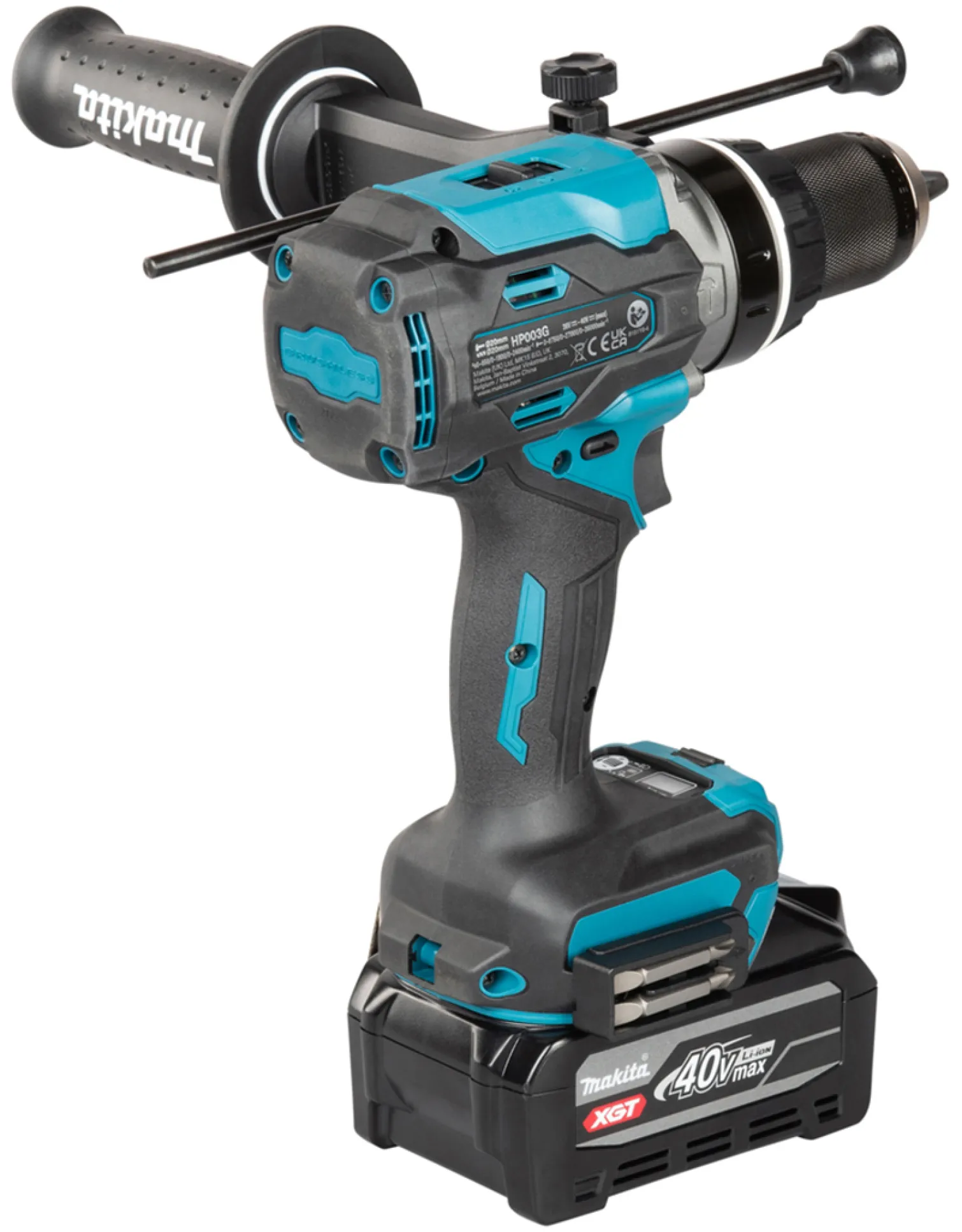 Wiertarko-wkrętarka udarowa Makita XGT HP003GU201 2x4.0Ah