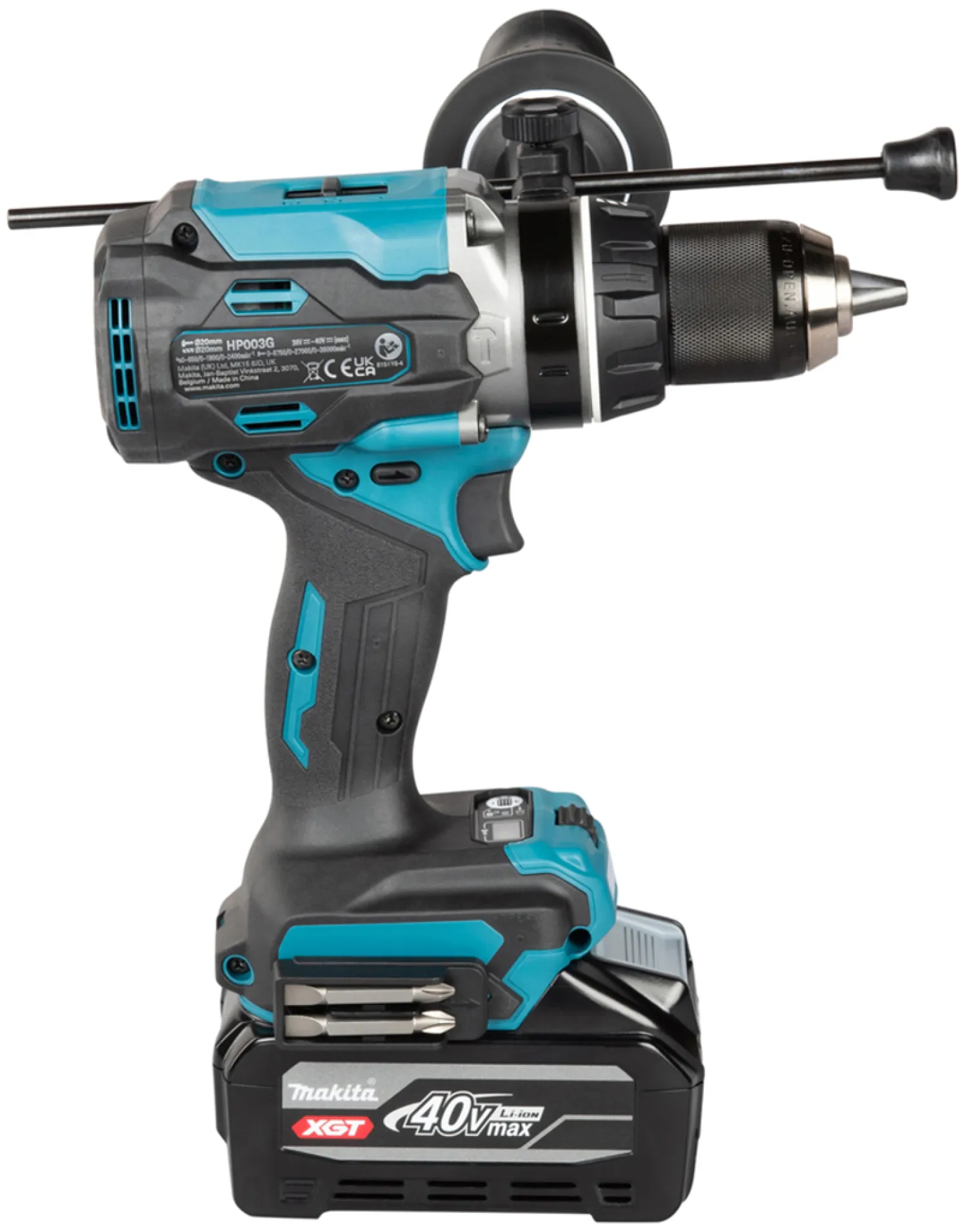Wiertarko-wkrętarka udarowa Makita XGT HP003GU201 2x4.0Ah