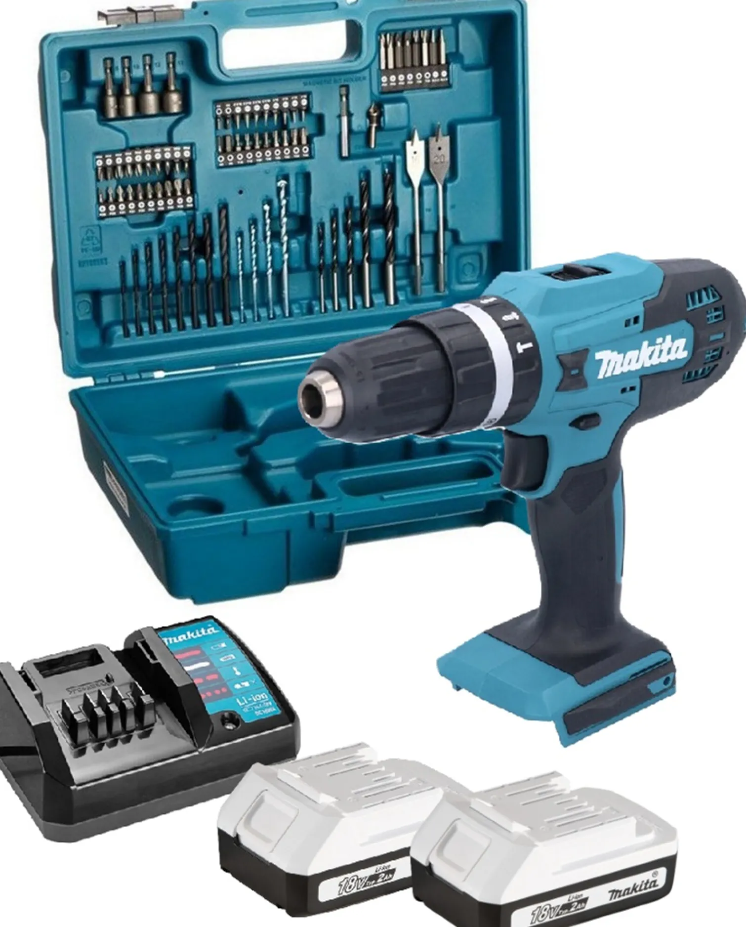 Wiertarko-wkrętarka udarowa Makita HP488D007 2x2.0Ah