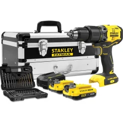 Wiertarko-wkrętarka udarowa Stanley FatMax V20 SFMCD715D2F 2x2,0Ah