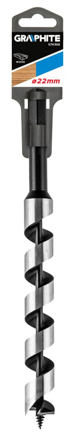 Wiertło do drewna spiralne, 22x250mm Graphite 57H368