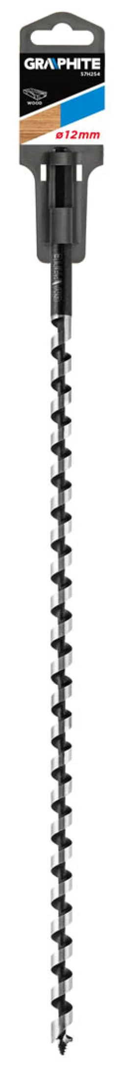 Wiertło do drewna spiralne, 12x400mm Graphite 57H254
