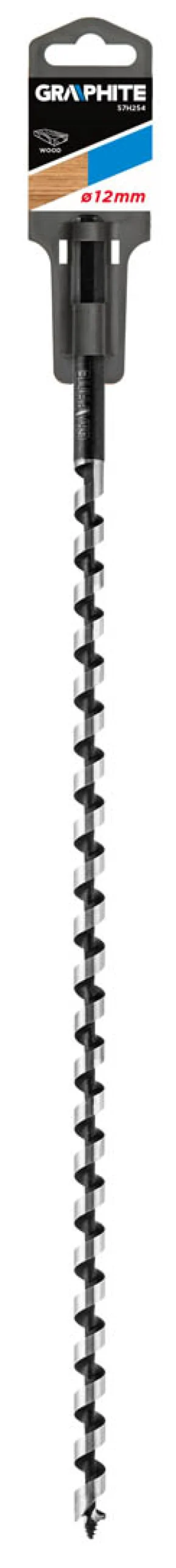 Wiertło do drewna spiralne, 12x400mm Graphite 57H254