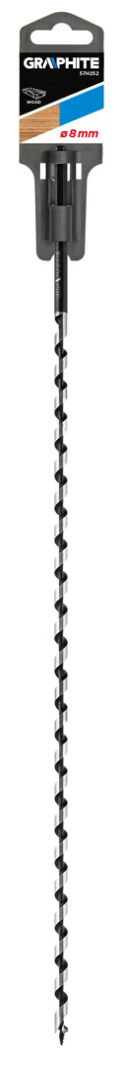 Wiertło do drewna spiralne, 8x400mm Graphite 57H252