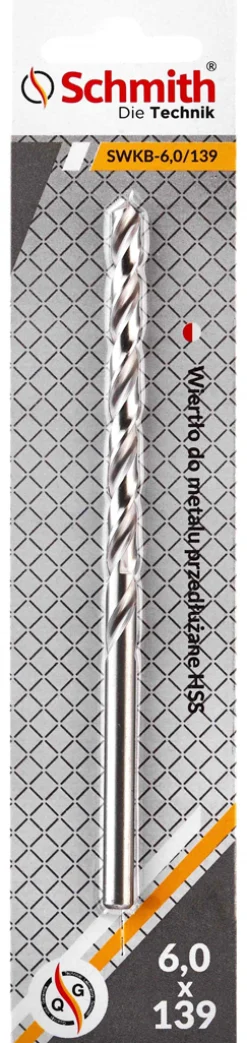Wiertło do metalu HSS DIN 340 przedłużane 10,0x184mm Schmith SWKB-10,0/184