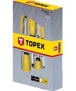 Wkrętaki do pobijania, zestaw 6szt. Topex 39D504