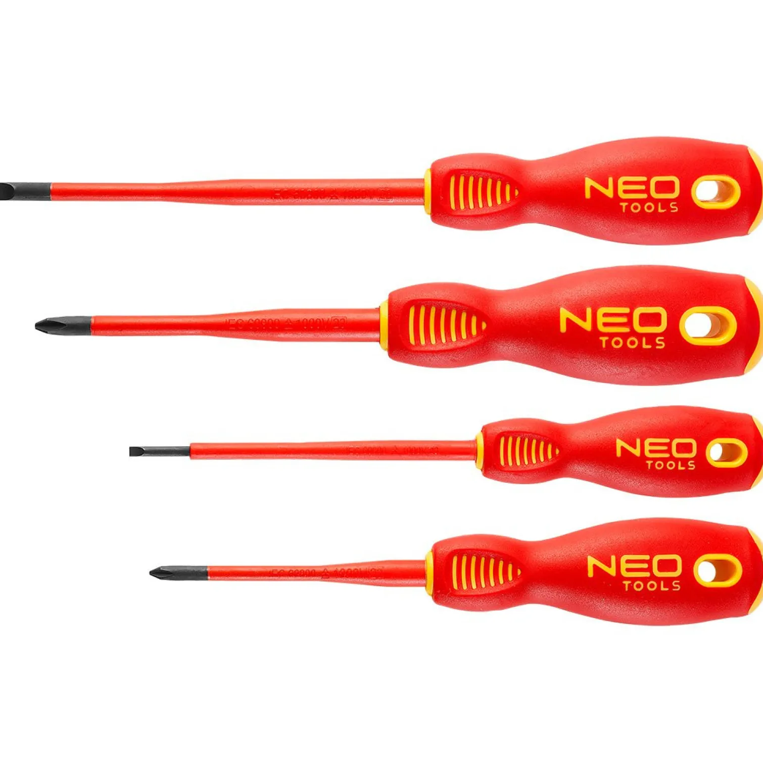 Wkrętaki 1000V, zestaw 4 szt. SLIM Neo 04-144
