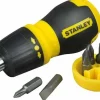 Wkrętak mulitibit krótki z grzechotką + 6 końcówek Stanley S/66-358-0