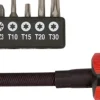 Wkrętak z giętkim grotem, zestaw 12szt Top Tools 39D122