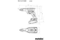 Wkrętarka do regipsów Metabo TBS 18 LTX BL 5000