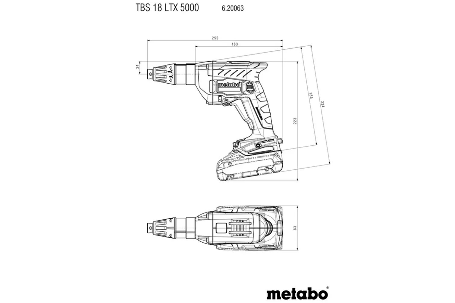 Wkrętarka do regipsów Metabo TBS 18 LTX BL 5000