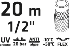 Wąż ogrodowy 20 m, 1/2